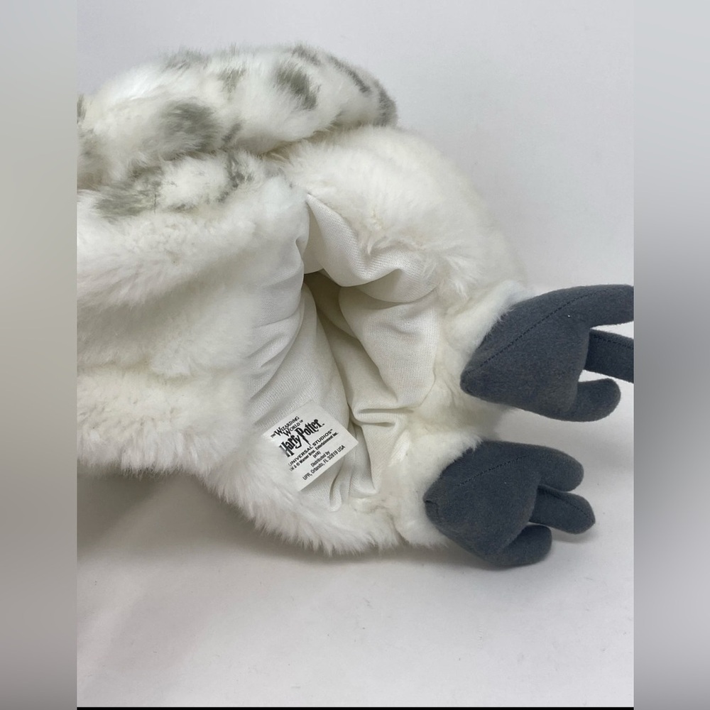 UNIVERSAL STUDIO HARRY POTTER FLUFFY WHITE PLUSH OWL PUPPET - Picture 5 of 12
